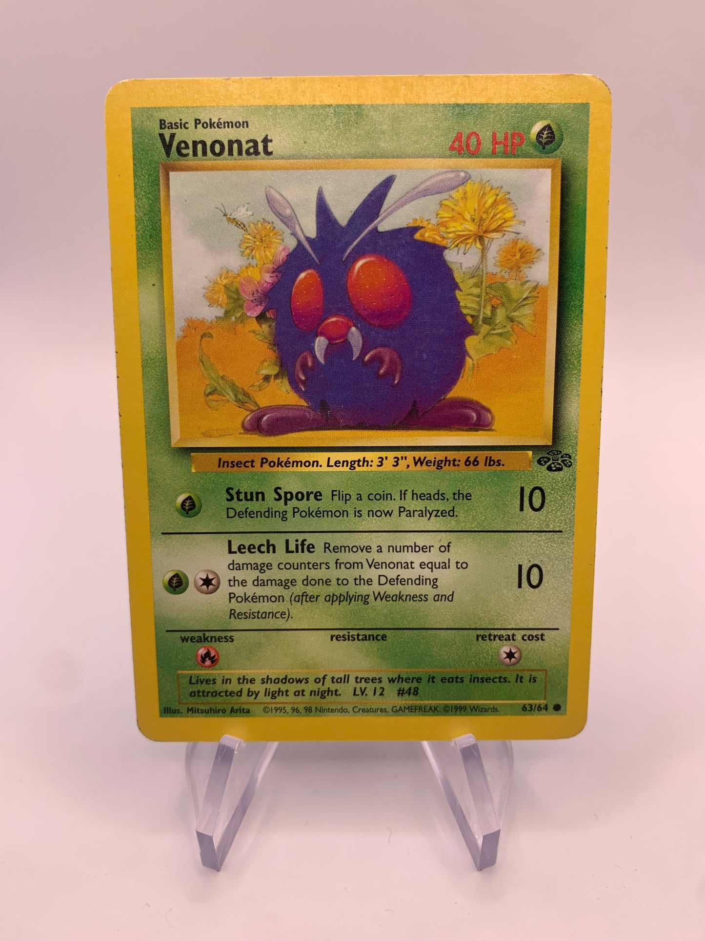 Pokemon card Blutzuk 63/64 Jungle English