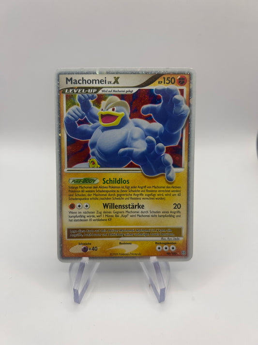 Pokemon Karte Lv.X Machomei 98/100 Deutsch