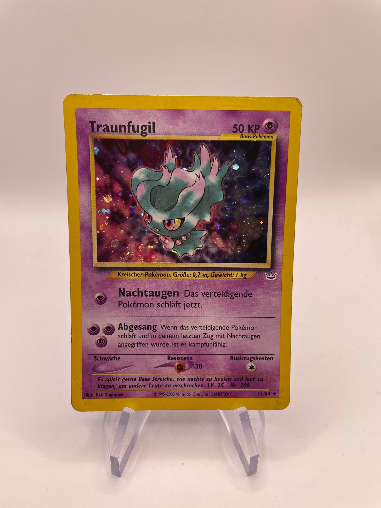 Pokemon Karte Holo Traunfugil 11/64 Deutsch