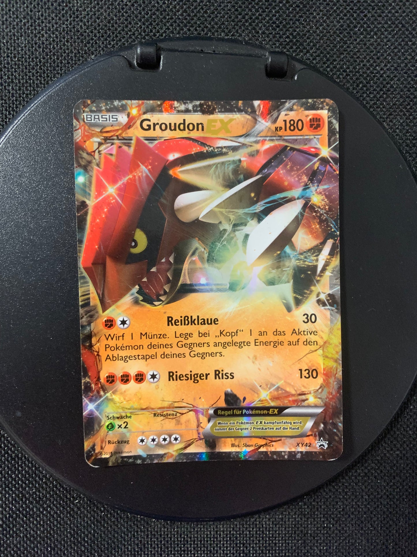 Pokémon card EX Groudon XY42 German