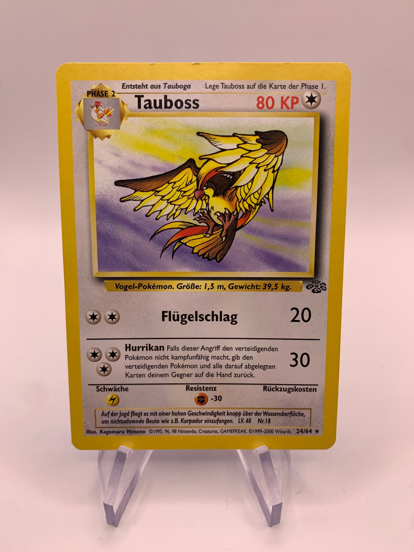 Pokemon Karte Tauboss 24/64 Jungel Deutsch