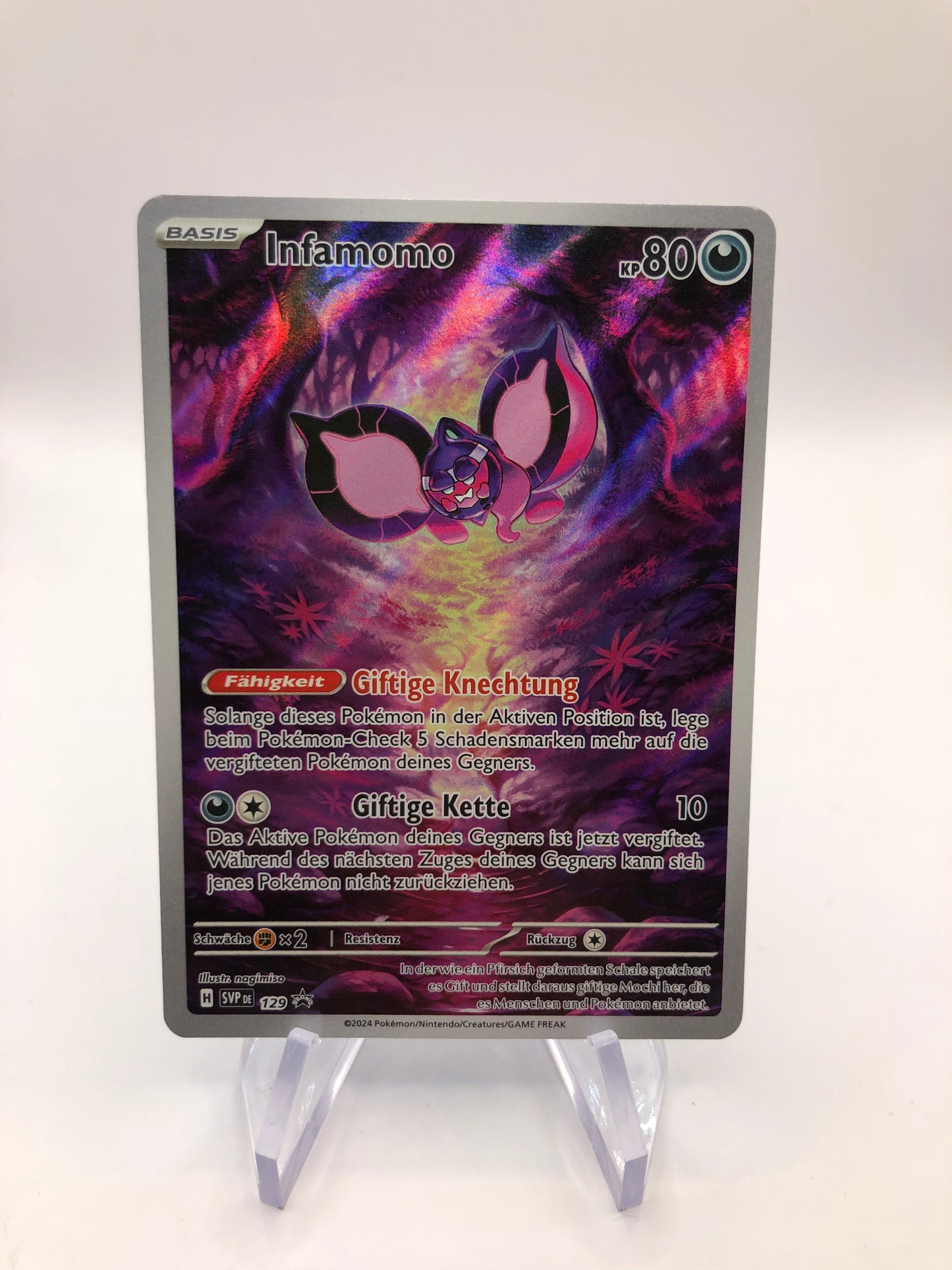 Pokemon Karte Art-Rare Promo Infamomo 129 Deutsch