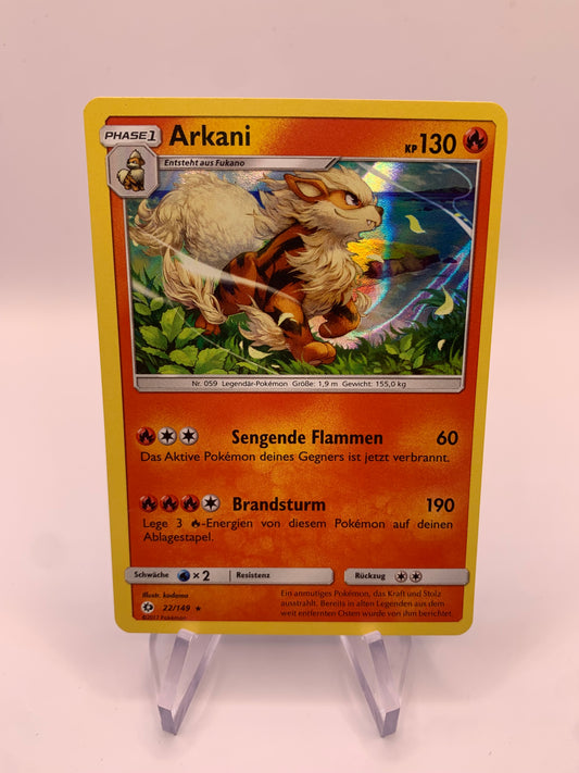 Pokemon Karte Holo Arkani 22/149 Deutsch