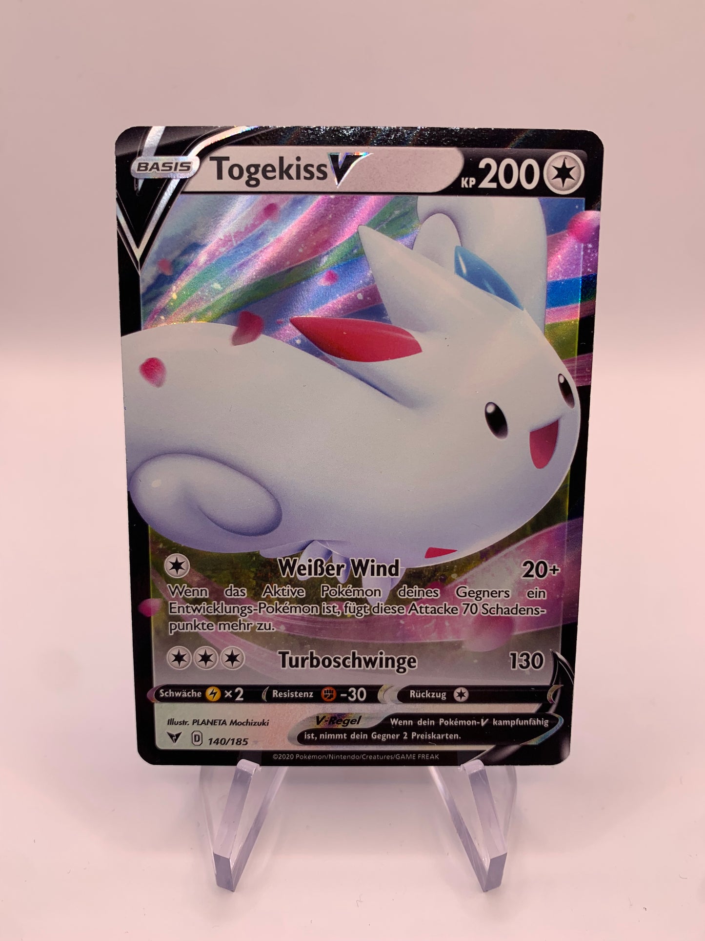 Pokemon Karte V Togekiss 140/185 Deutsch