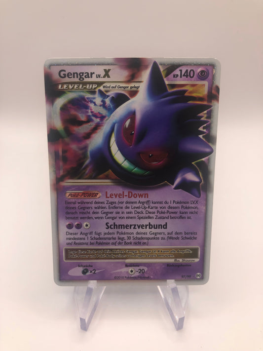 Pokemon Karte Lv.X Gengar 97/99 Deutsch