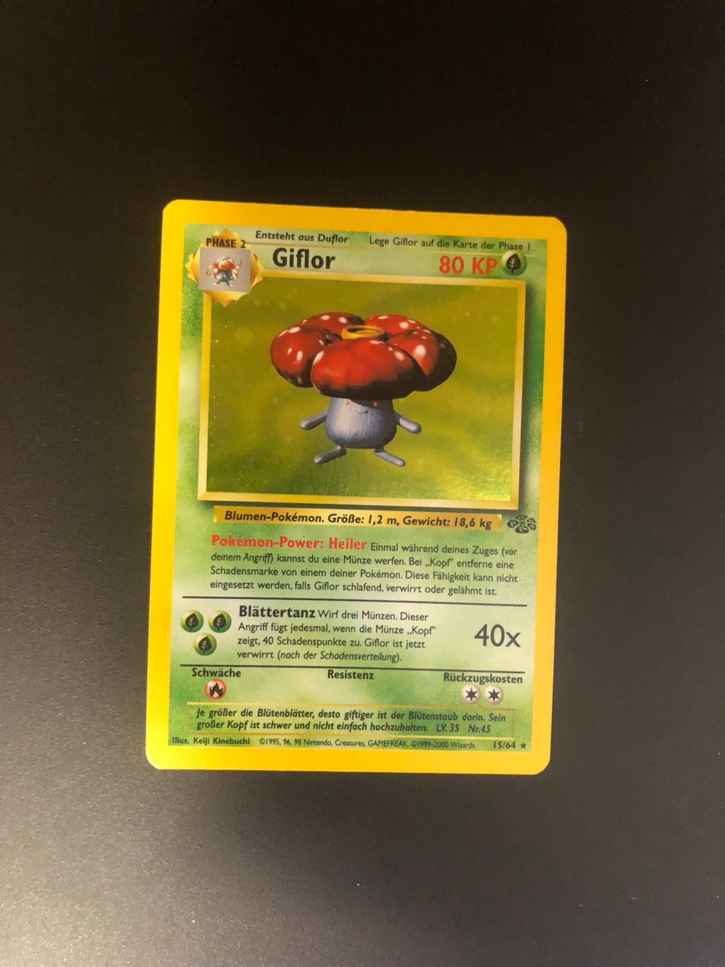 Pokemon Karten Holo Giflor 15/64 Deutsch