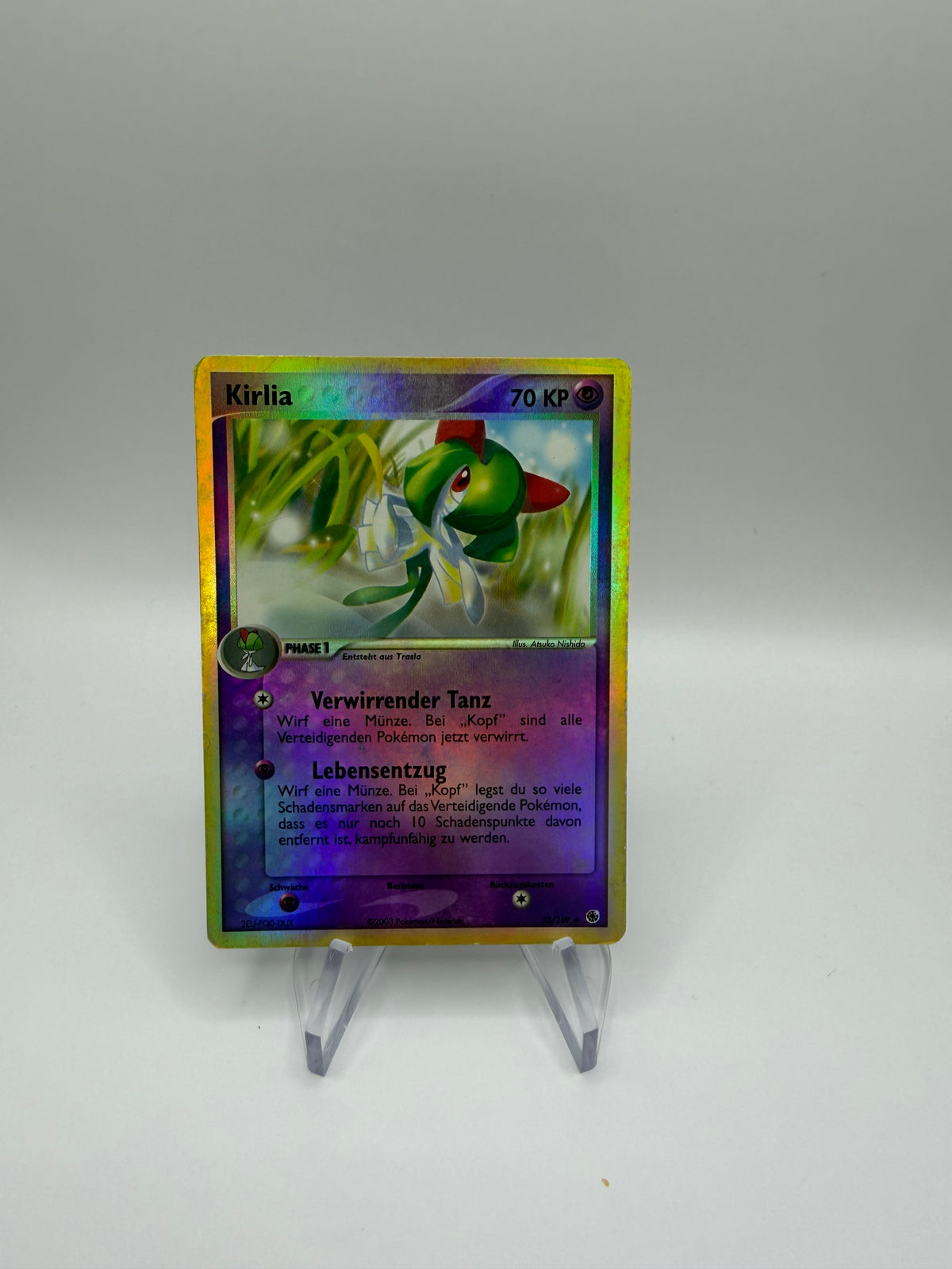 Pokemon Karte Reverse Kirlia 35/109 Deutsch