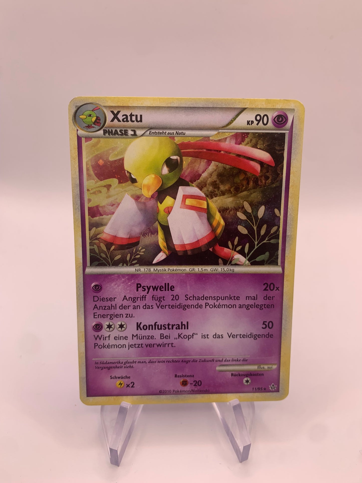 Pokemon Karte Holo Xatu 11/95 Deutsch