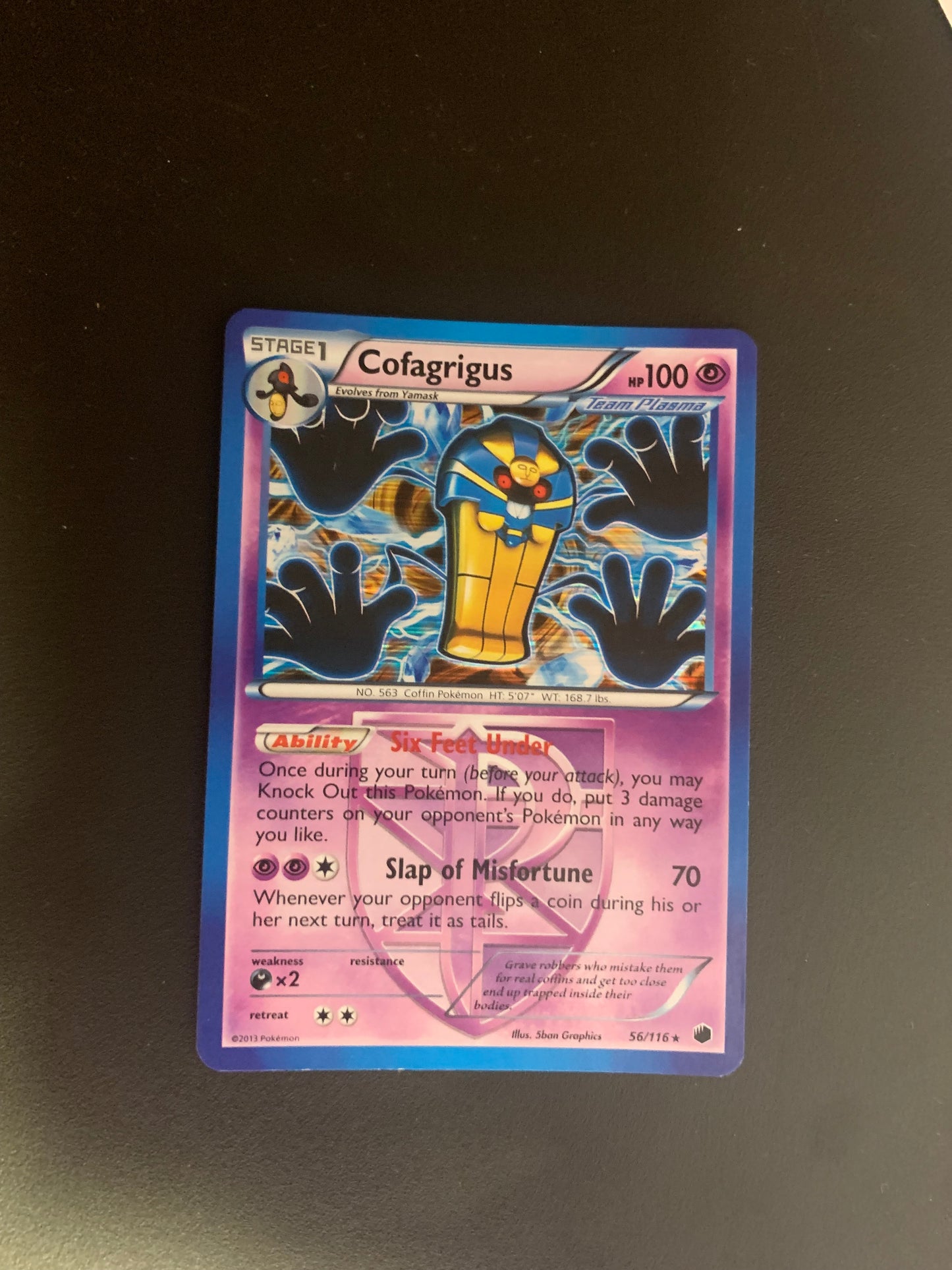 Pokemon Karte Holo Echnatoll 56/116 Englisch