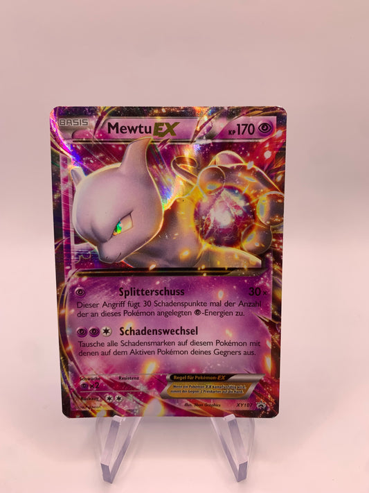 Pokemon Karte ex Promo Mewtu XY107 Deutsch