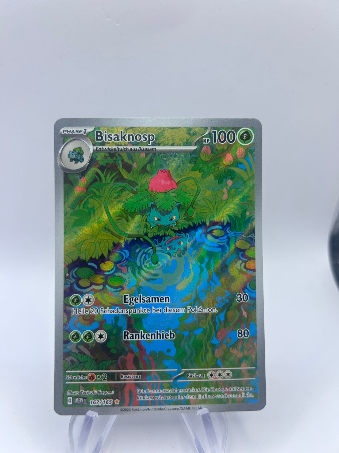 Pokemon Karte Art-Rare Bisaknosp 167/165 Deutsch
