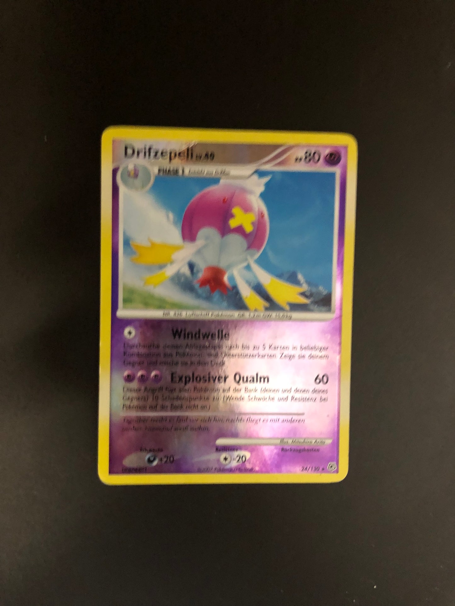 Pokemon Karte Revers Drizepeli 24/130 Deutsch