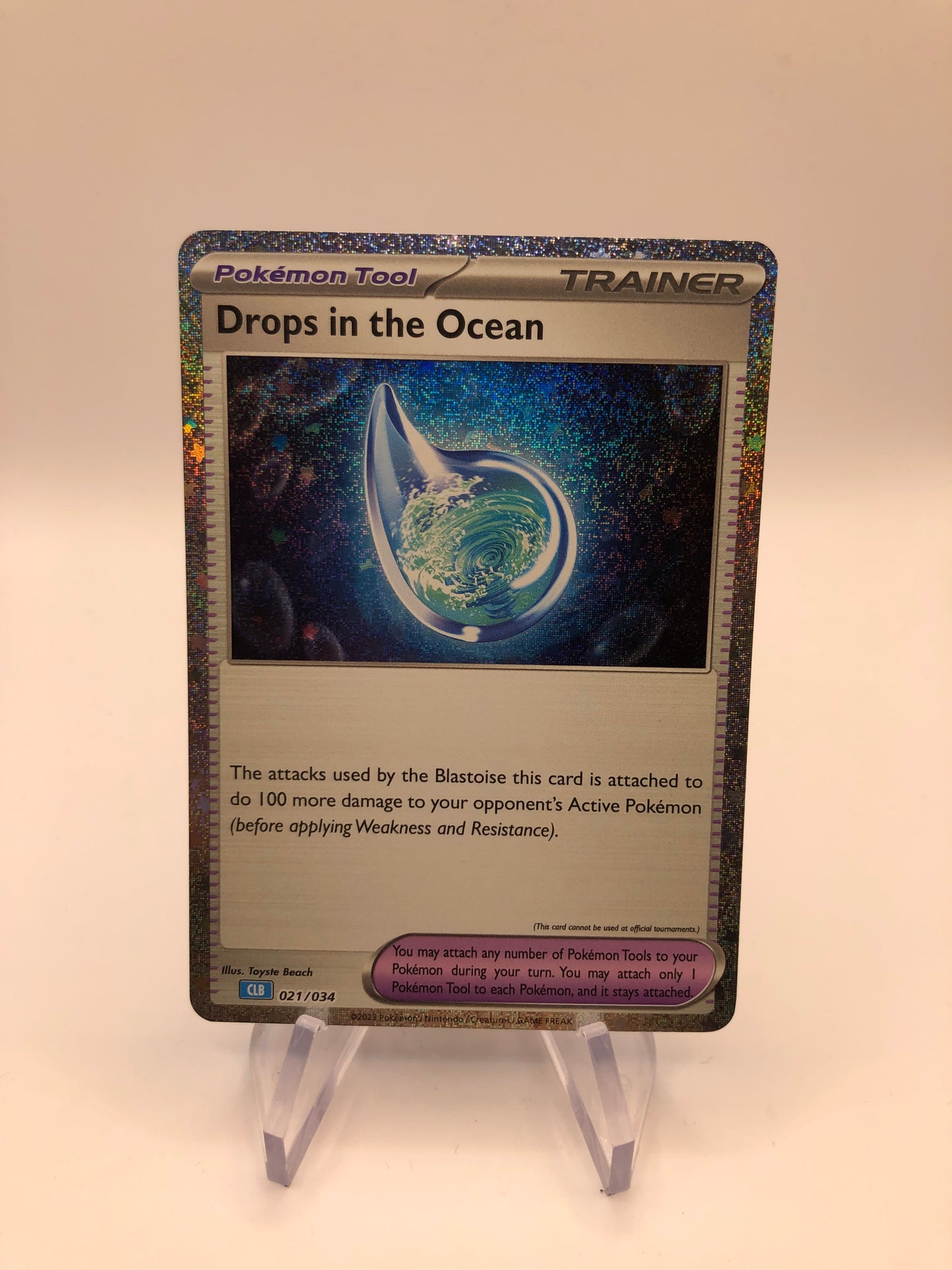 Pokemon Karte Trainer Drops in the Ocean 21/34 Englisch