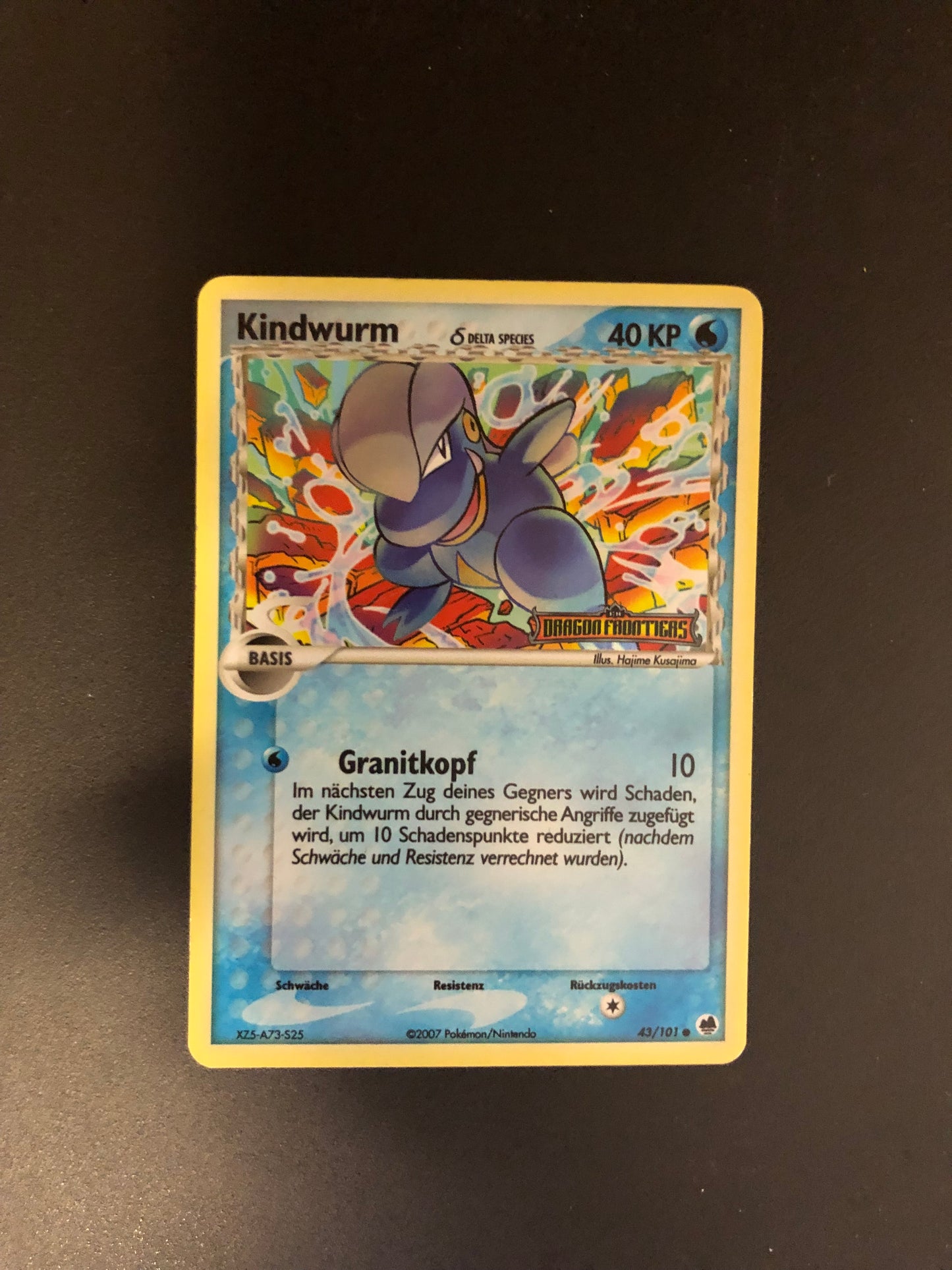 Pokemon Karte Revers Stamp Kindwurm 43/101 Deutsch