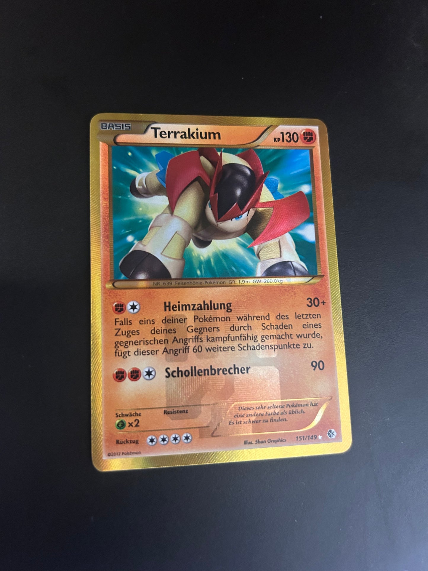 Pokemon Karte BW Shiny Terrakium 151/149 Deutsch