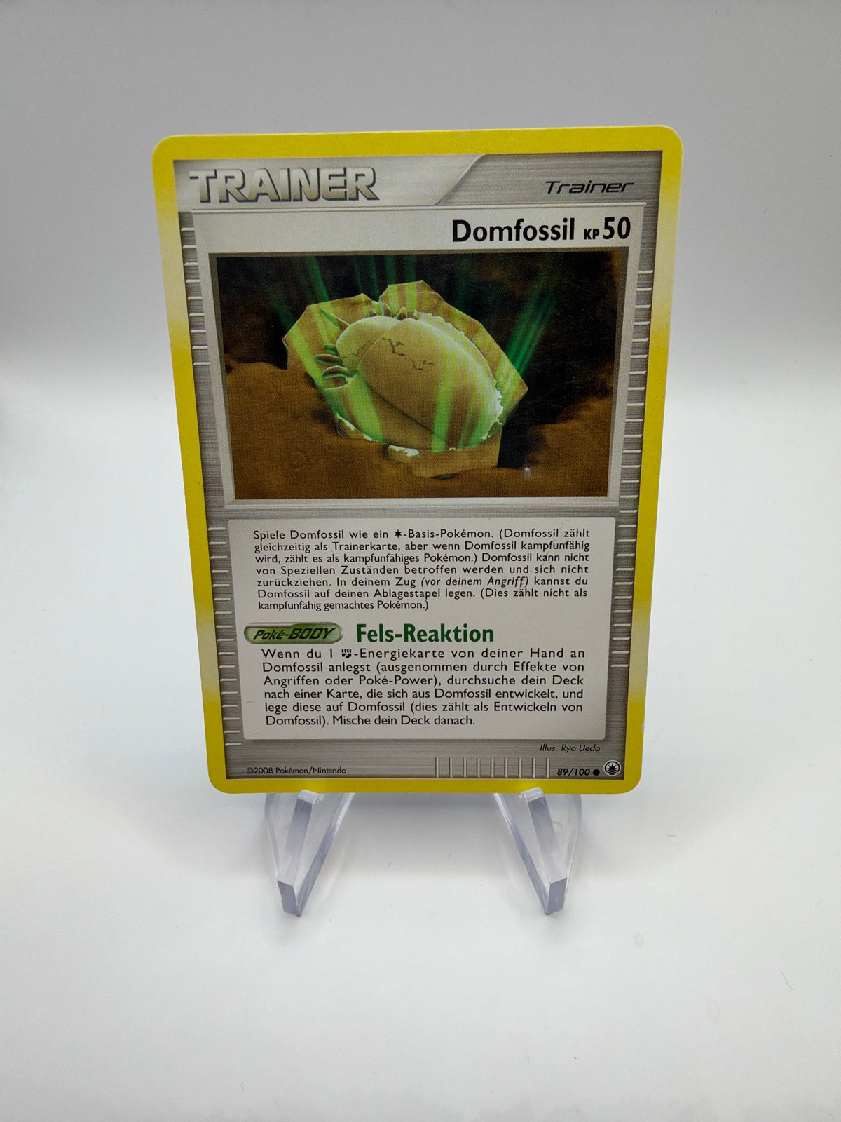 Pokemon Karte Trainer Domfossil 89/100 Deutsch