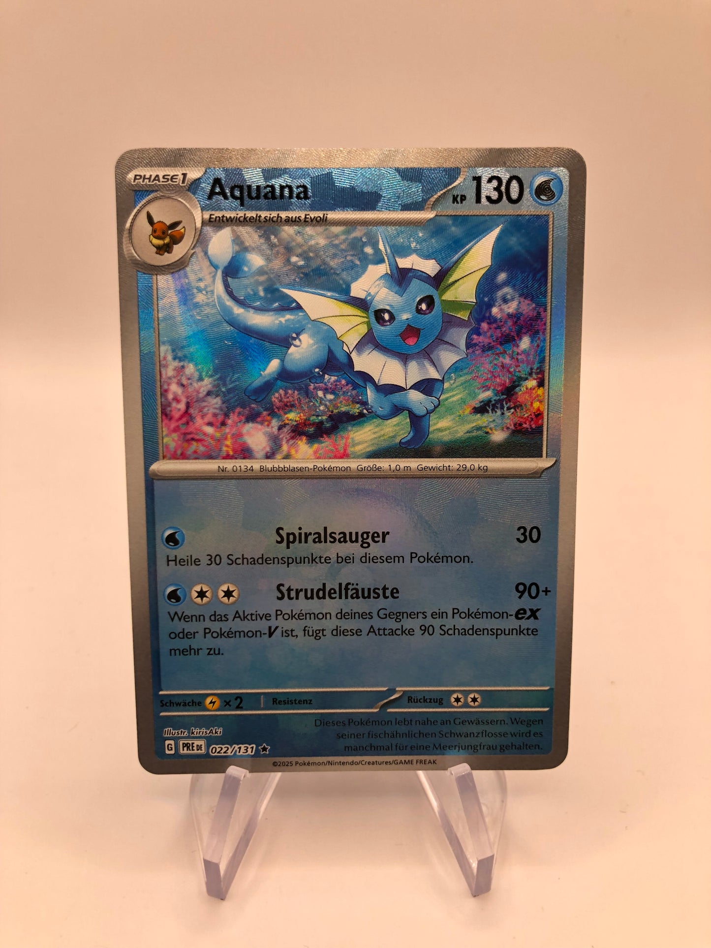 Pokemon Karte Revers Aquana 22131 Deutsch