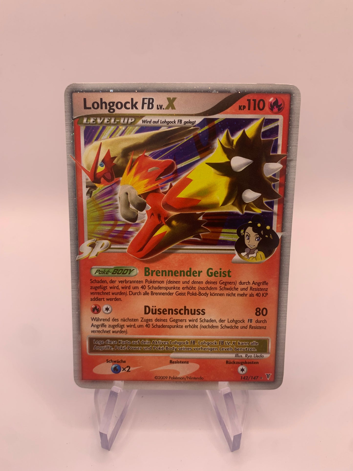 Pokemon Karte Lv.X Lohgock 142/147 Deutsch