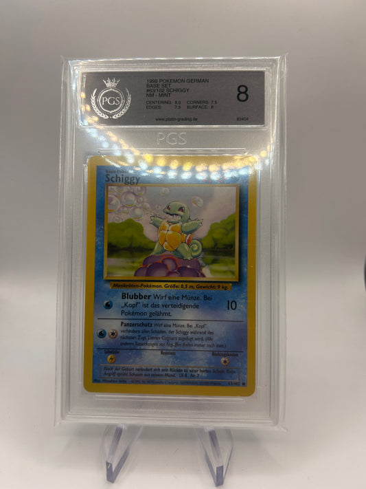 Pokemon Karte PGS 8 Schiggy 63/102 Deutsch