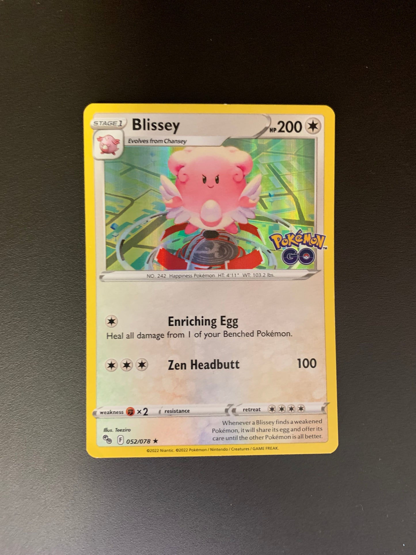 Pokemon Karte Holo Heitera 52/78 Englisch