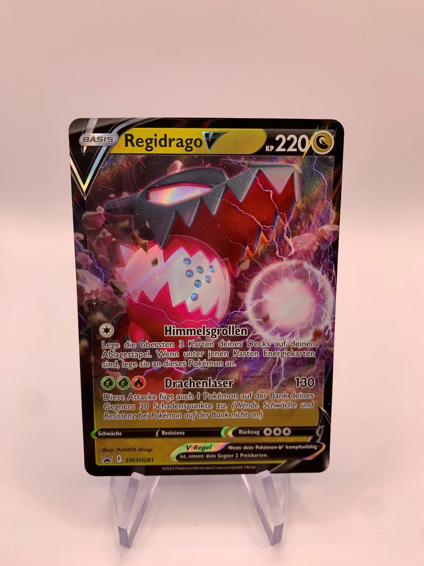 Pokemon Karte V Regidrago SWSH281 Deutsch