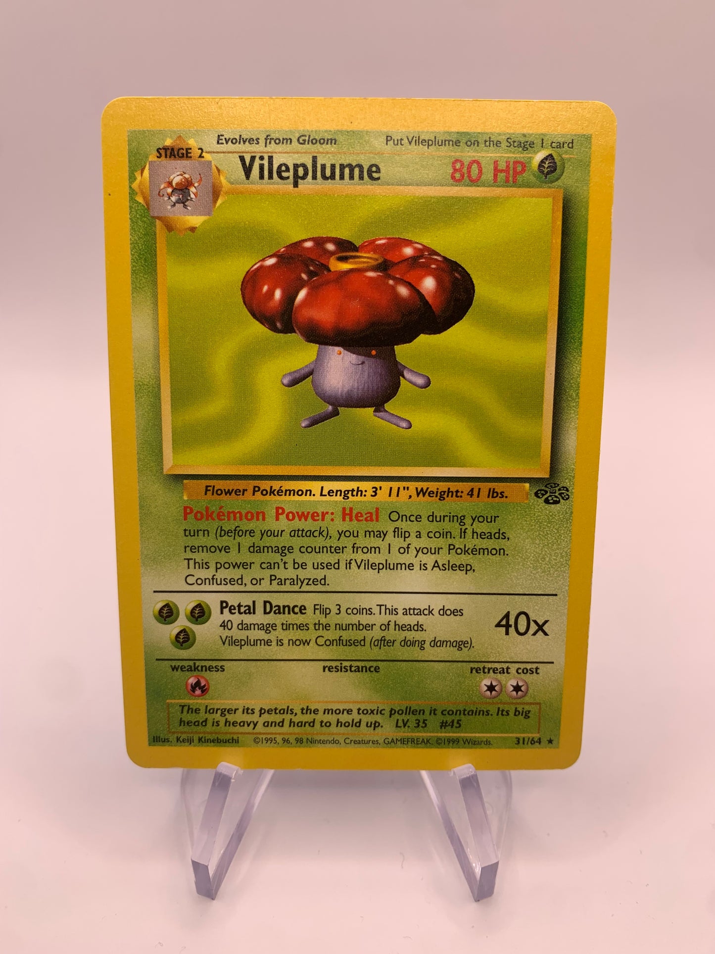 Pokemon Karte Giflor 31/64 Jungel Englisch