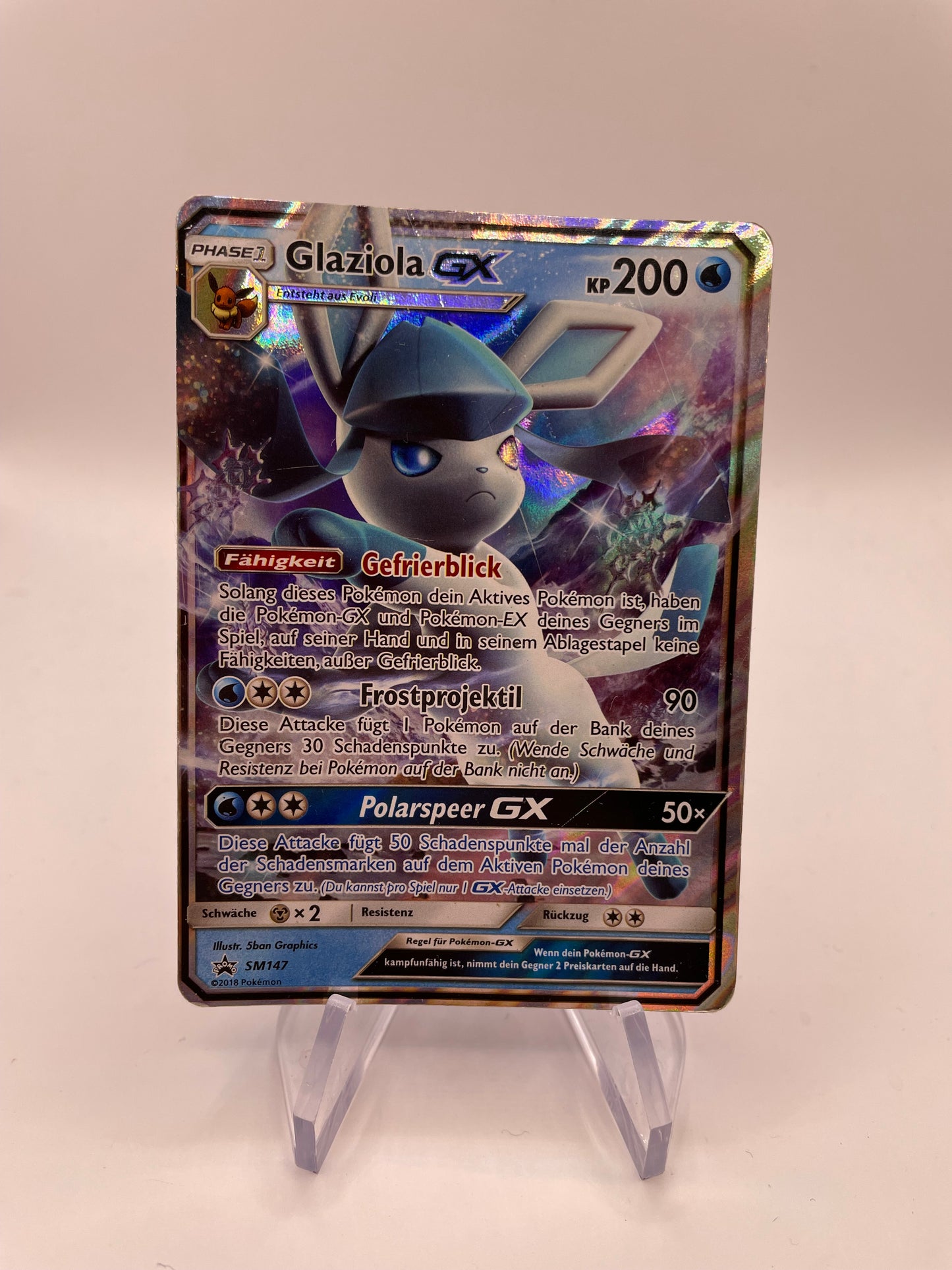 Pokemon Karte GX Glaziola SM147 Deutsch