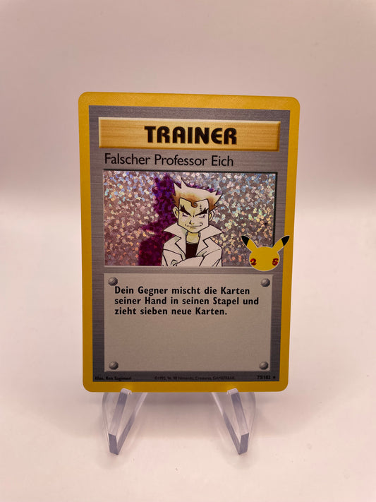 Pokemon Karte Trainer Celebration Falscher Prof Eich 73/102 Deutsch