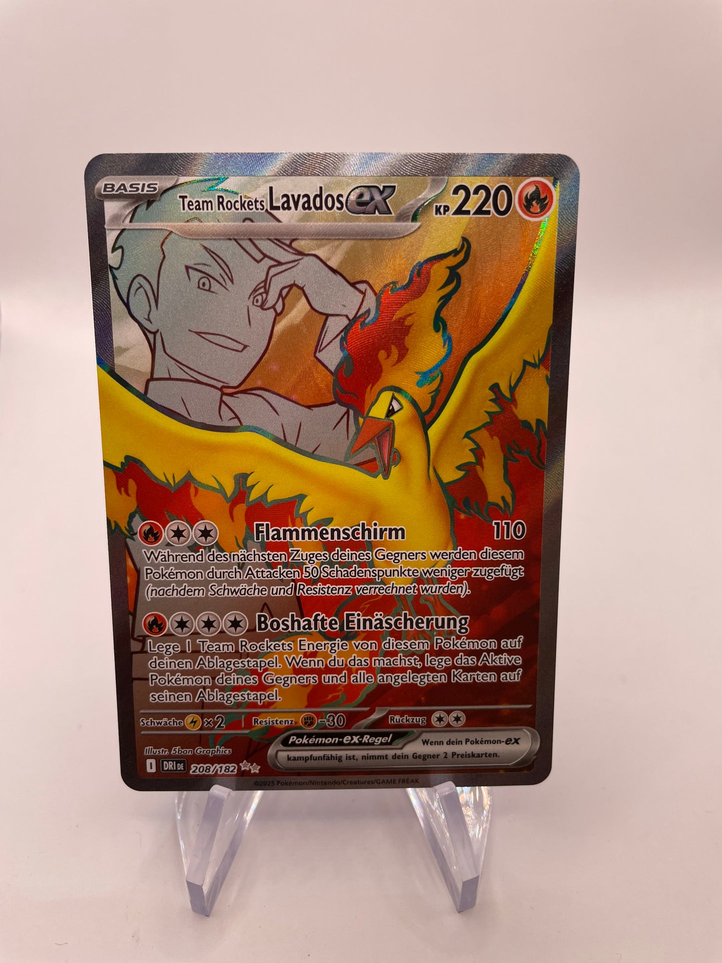 Pokemon Karte Lavados ex 208/182 Deutsch