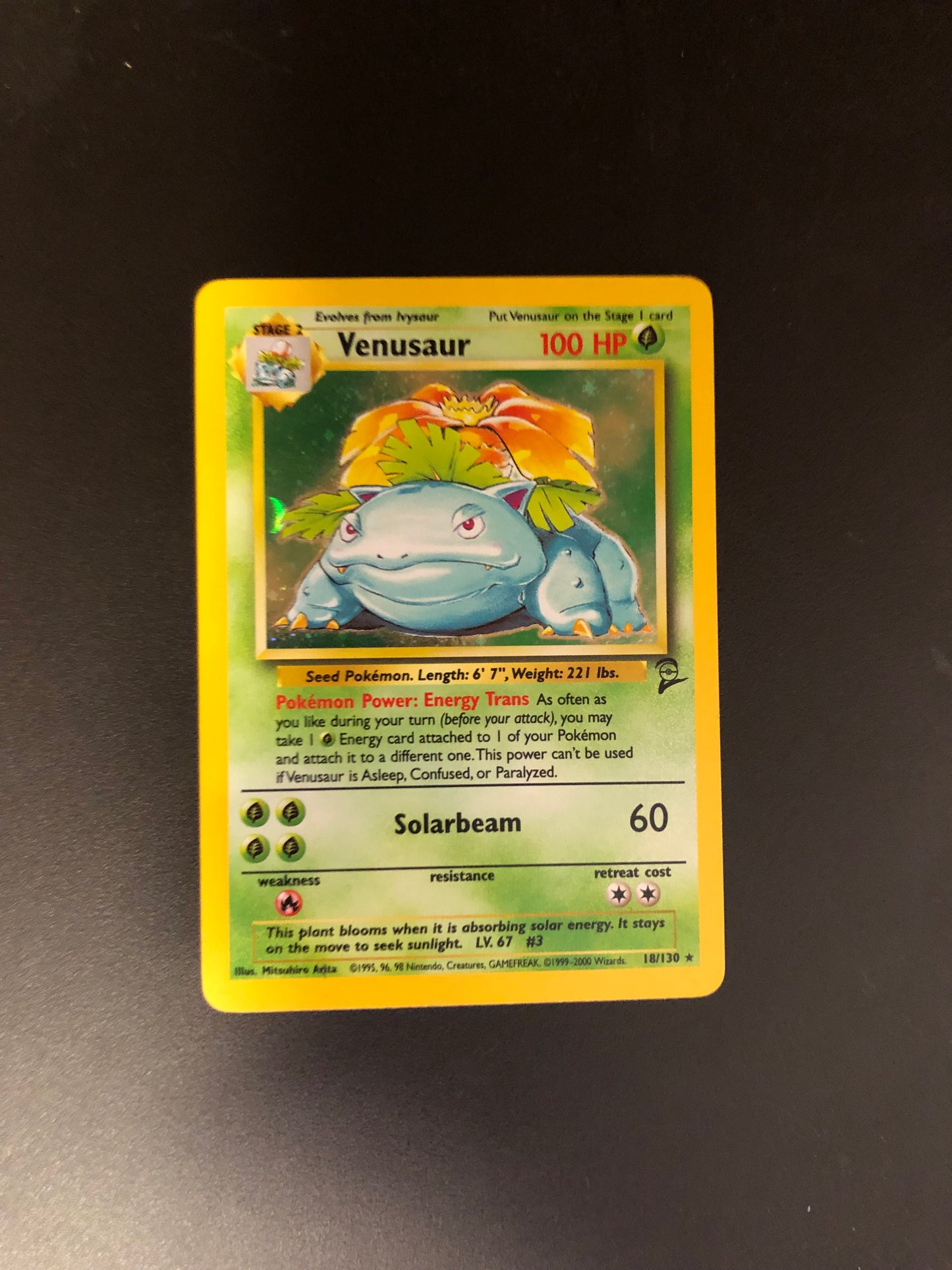 Pokemon Karte Holo Bisaflor 18/130 Englisch