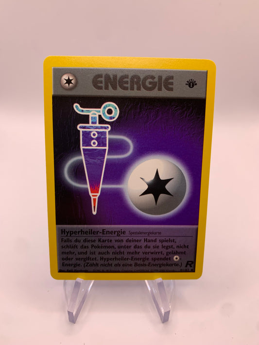 Pokemon Karte Rocket 1.Edition Energie Hyperheiler-Energie 81/82 Deutsch