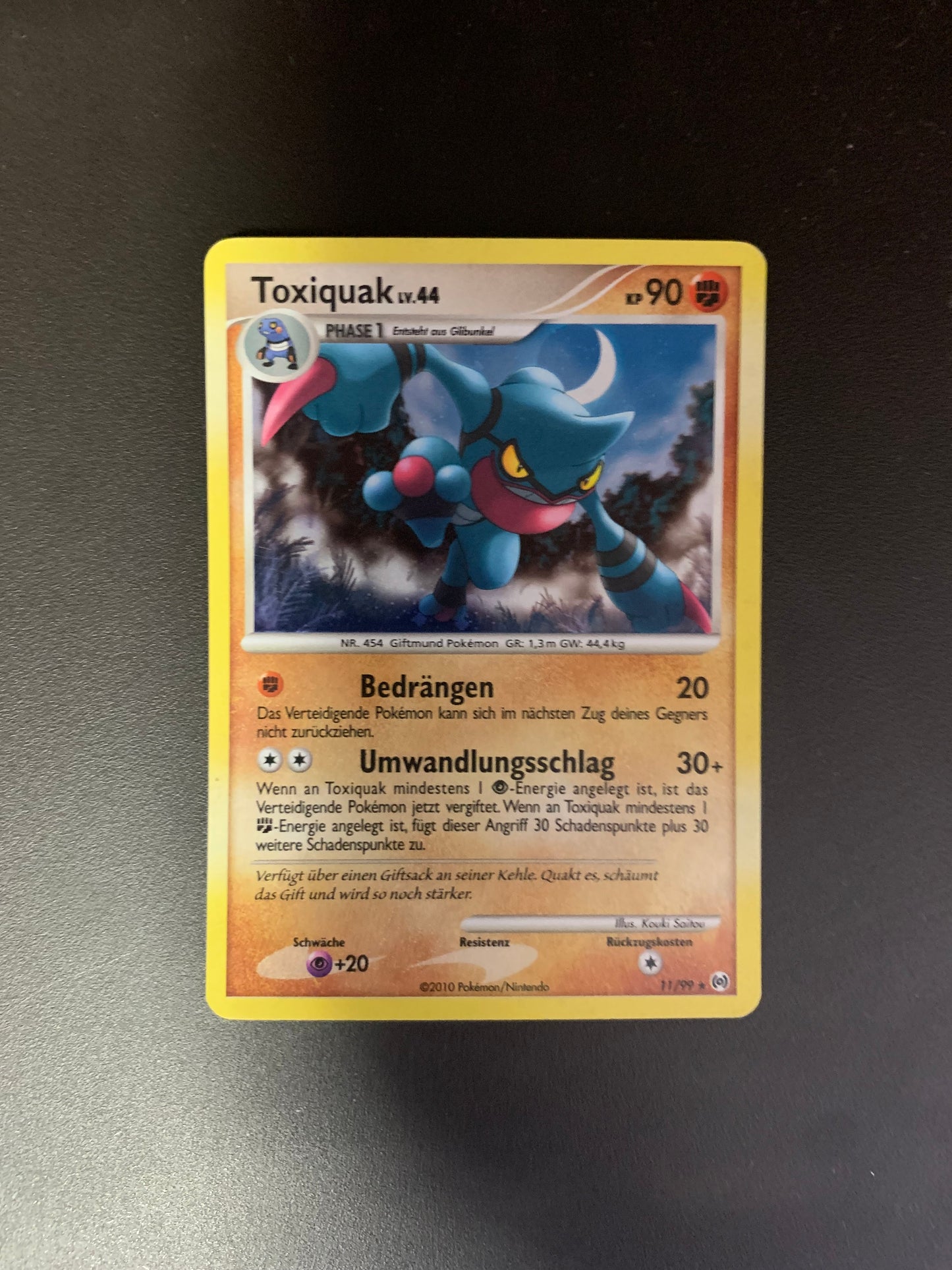 Pokemon Karte Holo Toxiquark 11/99 Deutsch