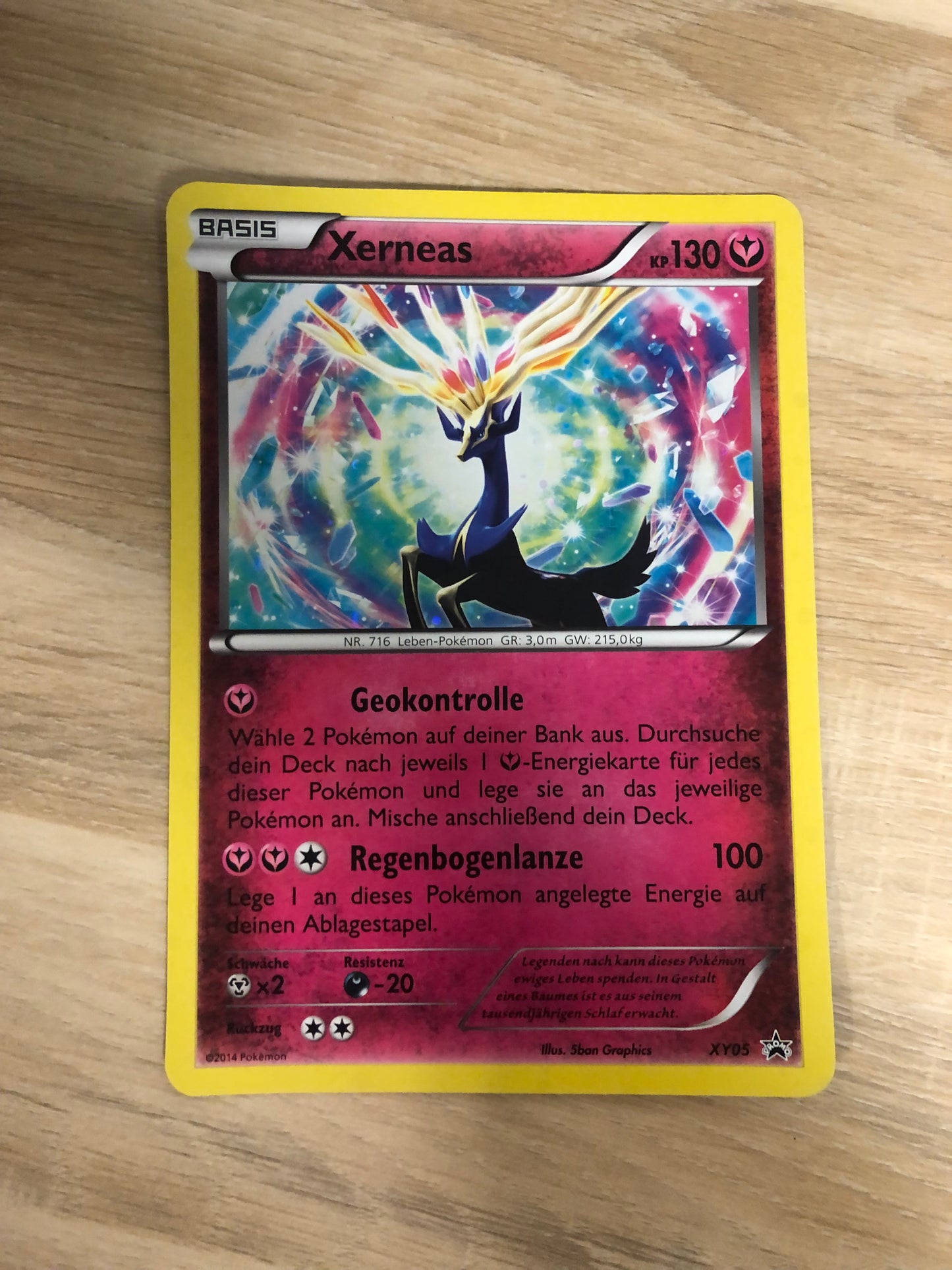 Pokemon Karte XXL Promo Xerneas XY05 Deutsch