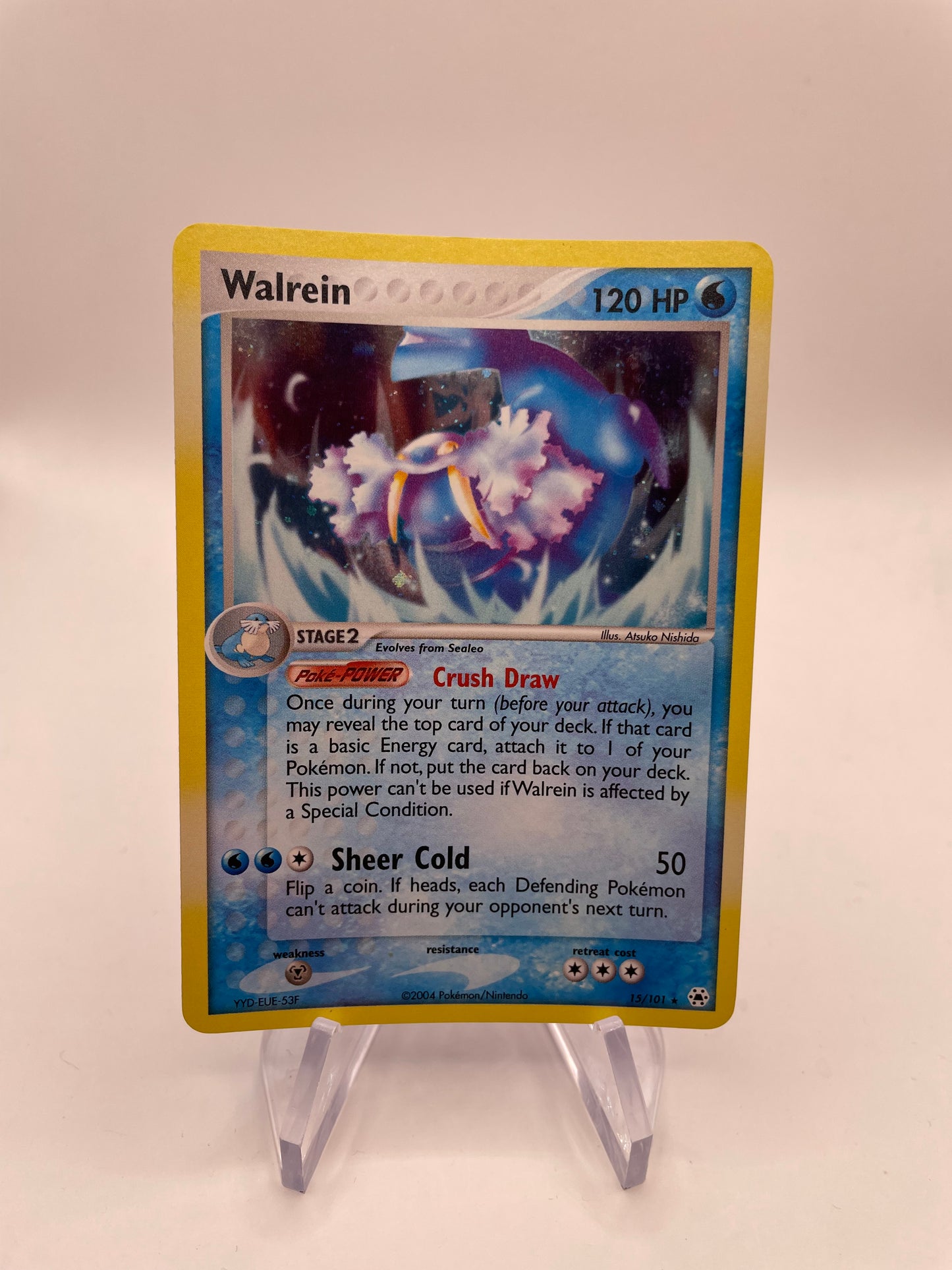 Pokemon Karte Holo Walrein 15/101 Englisch