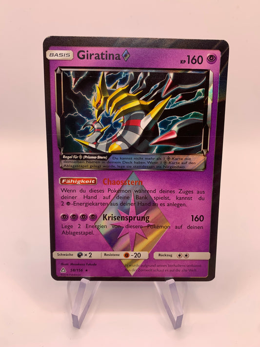 Pokemon Karte Prisma Giratina 58/156 Deutsch