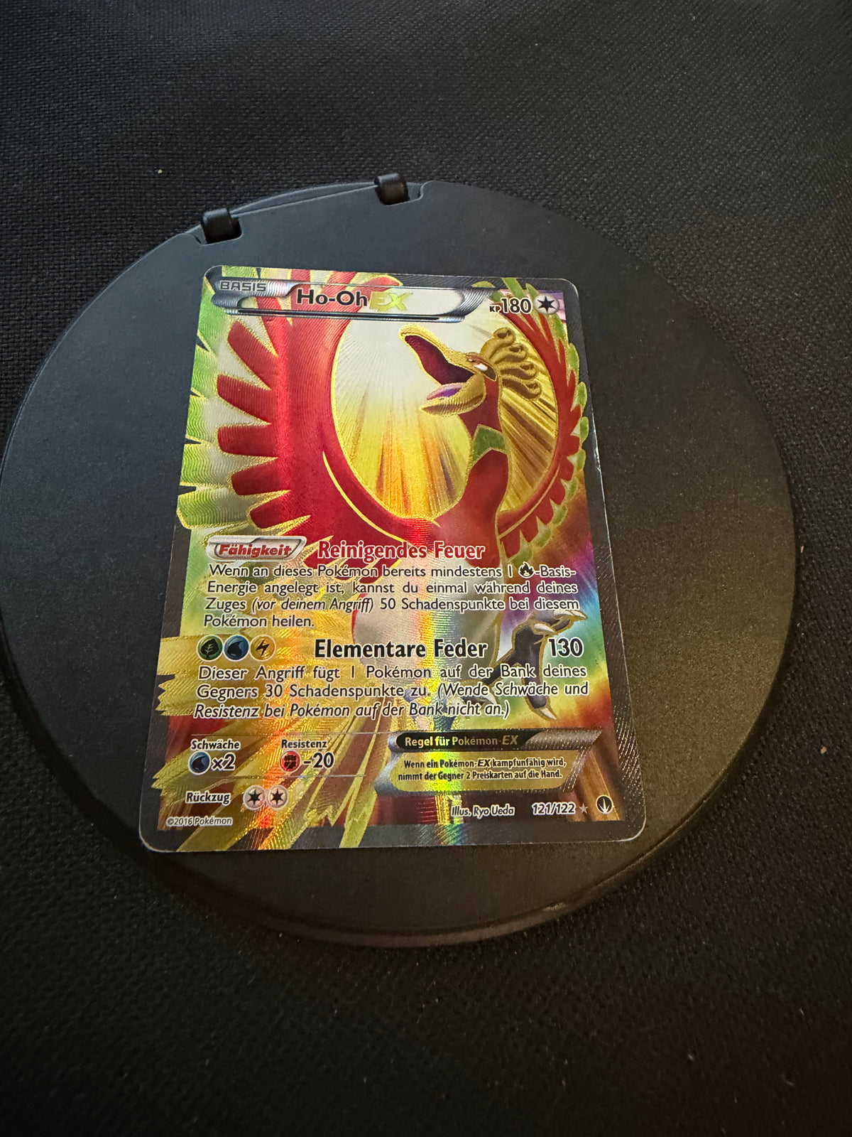 Pokemon Karte EX Fullart Ho-oh 121/122 Deutsch