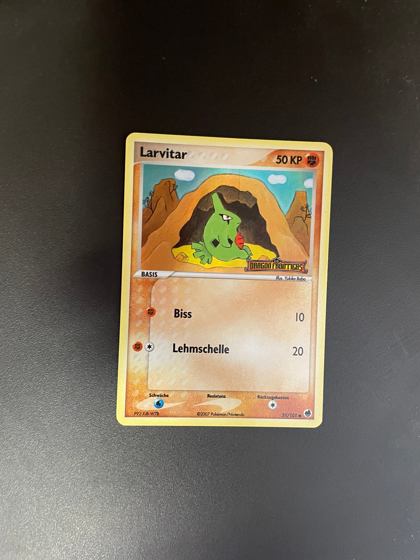 Pokemon Karte Holo Lavitar 51/101 Deutsch