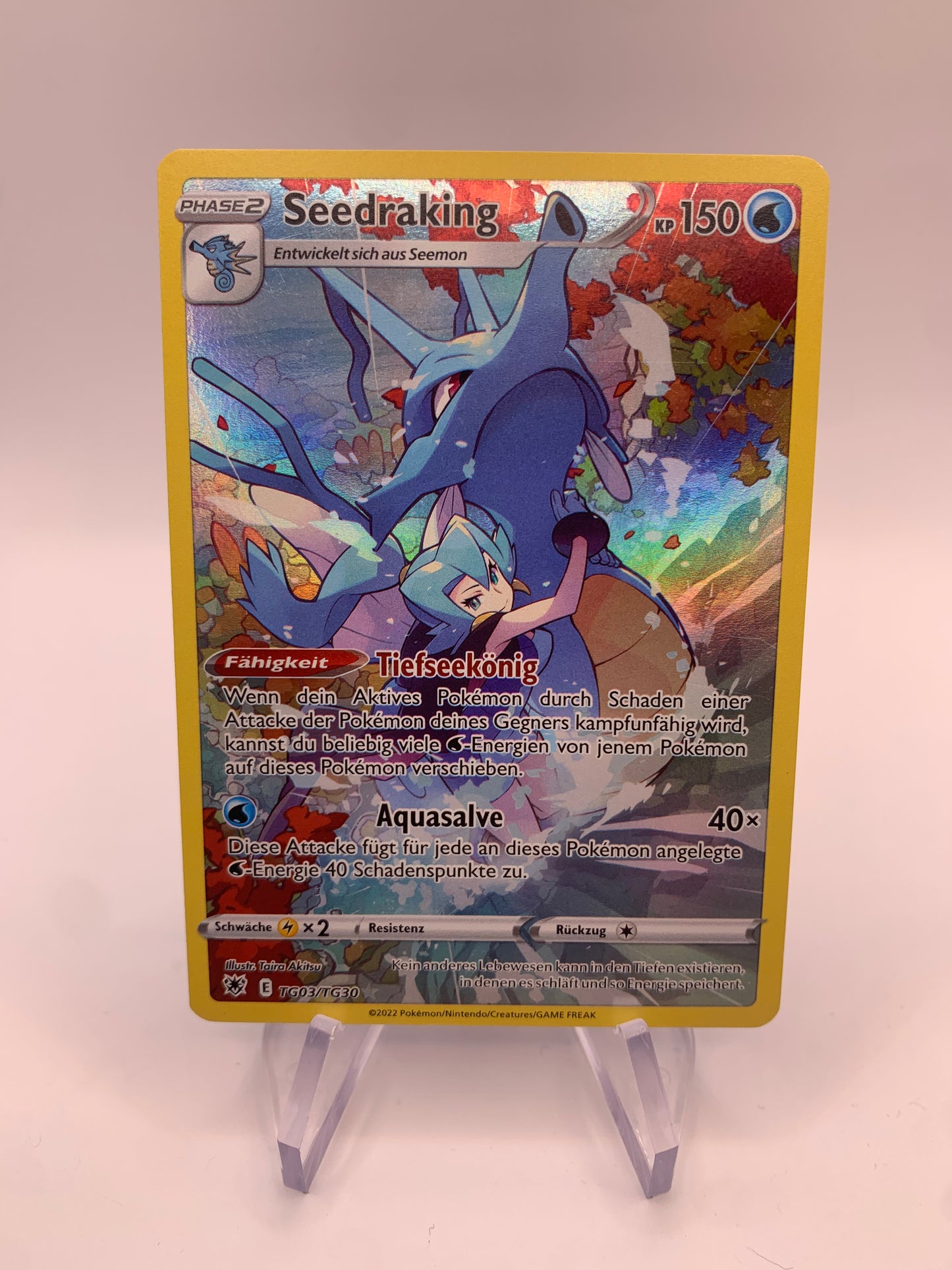 Pokemon Card Art-Rare Seedraking TG3/TG30 German