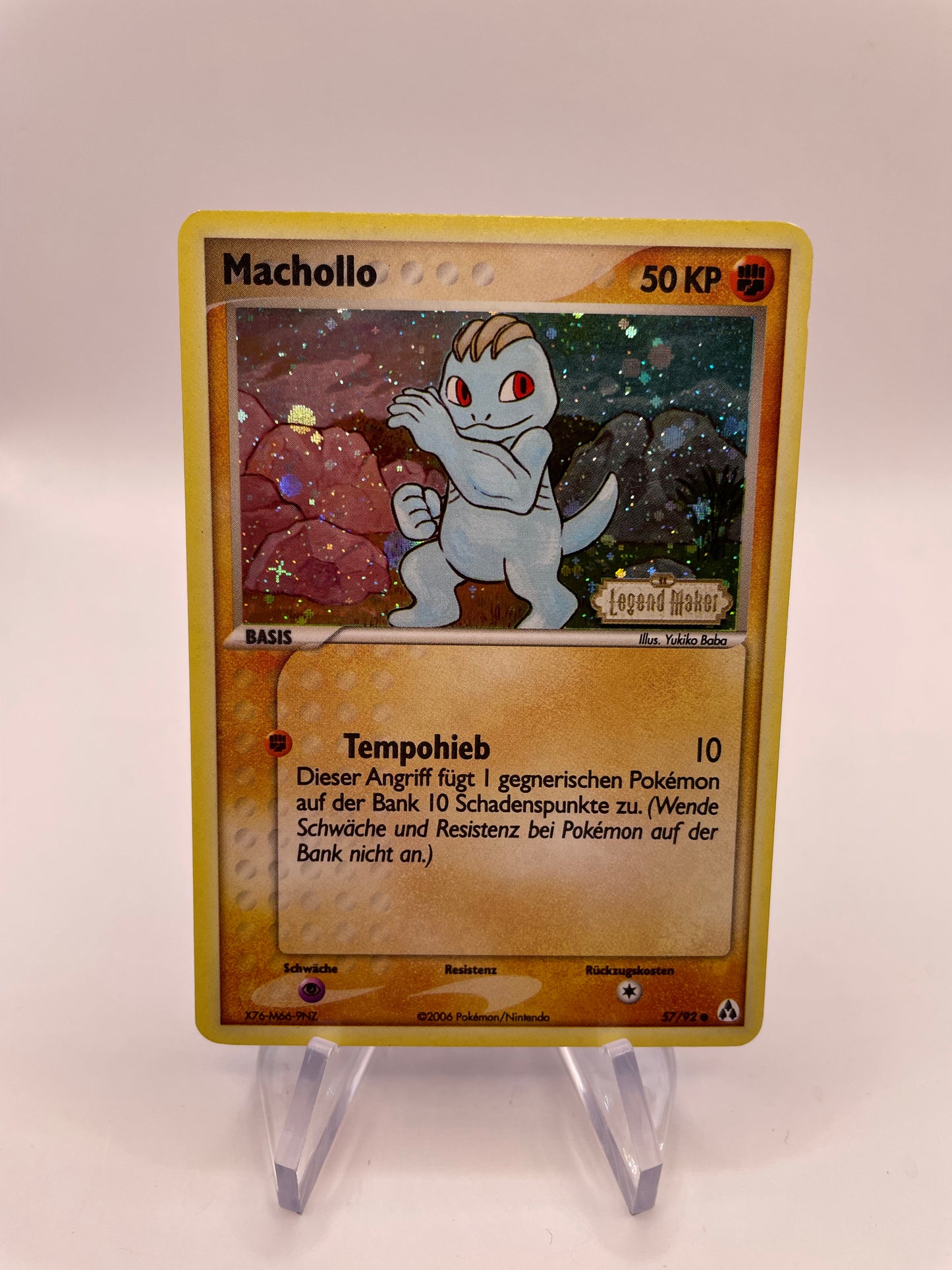 Pokemon Karte Holo Machollo 57/92 Deutsch