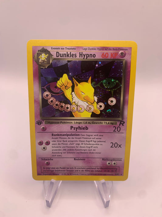 Pokemon Karte Holo 1st Edition Dunkles Hypno 9/82 Deutsch