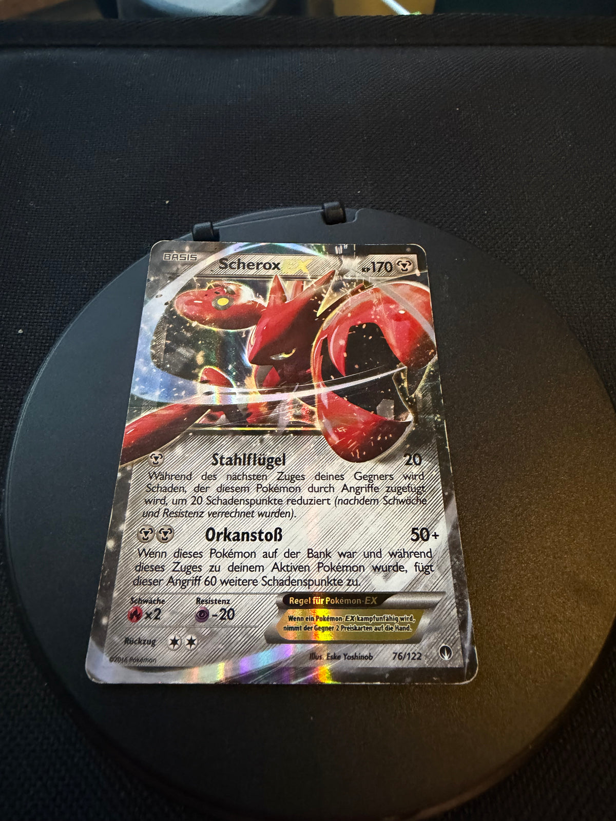 Pokemon Karte Ex Scherox 76/122 Deutsch