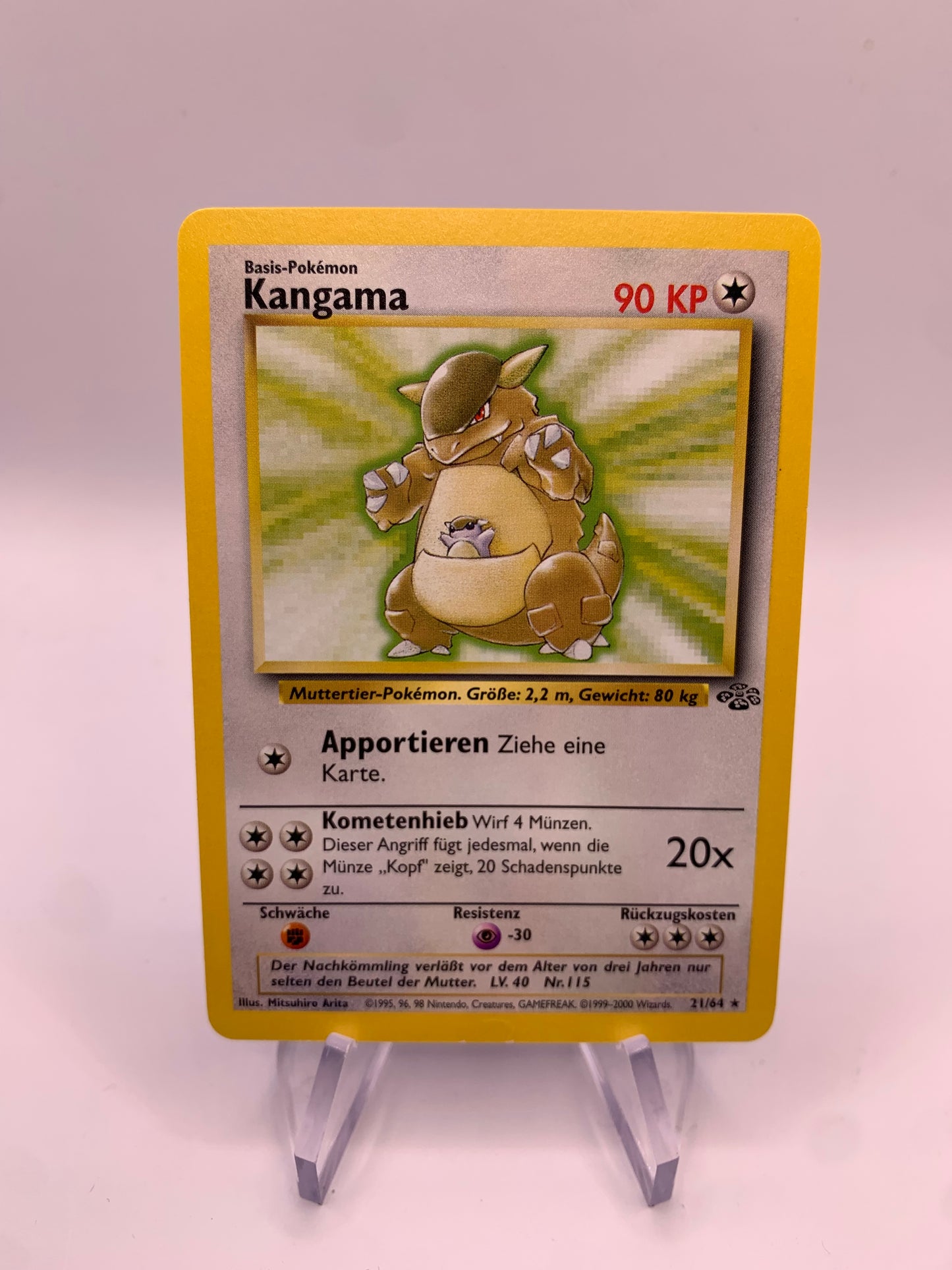 Pokemon Karte Jungel Kangama 21/64 Deutsch