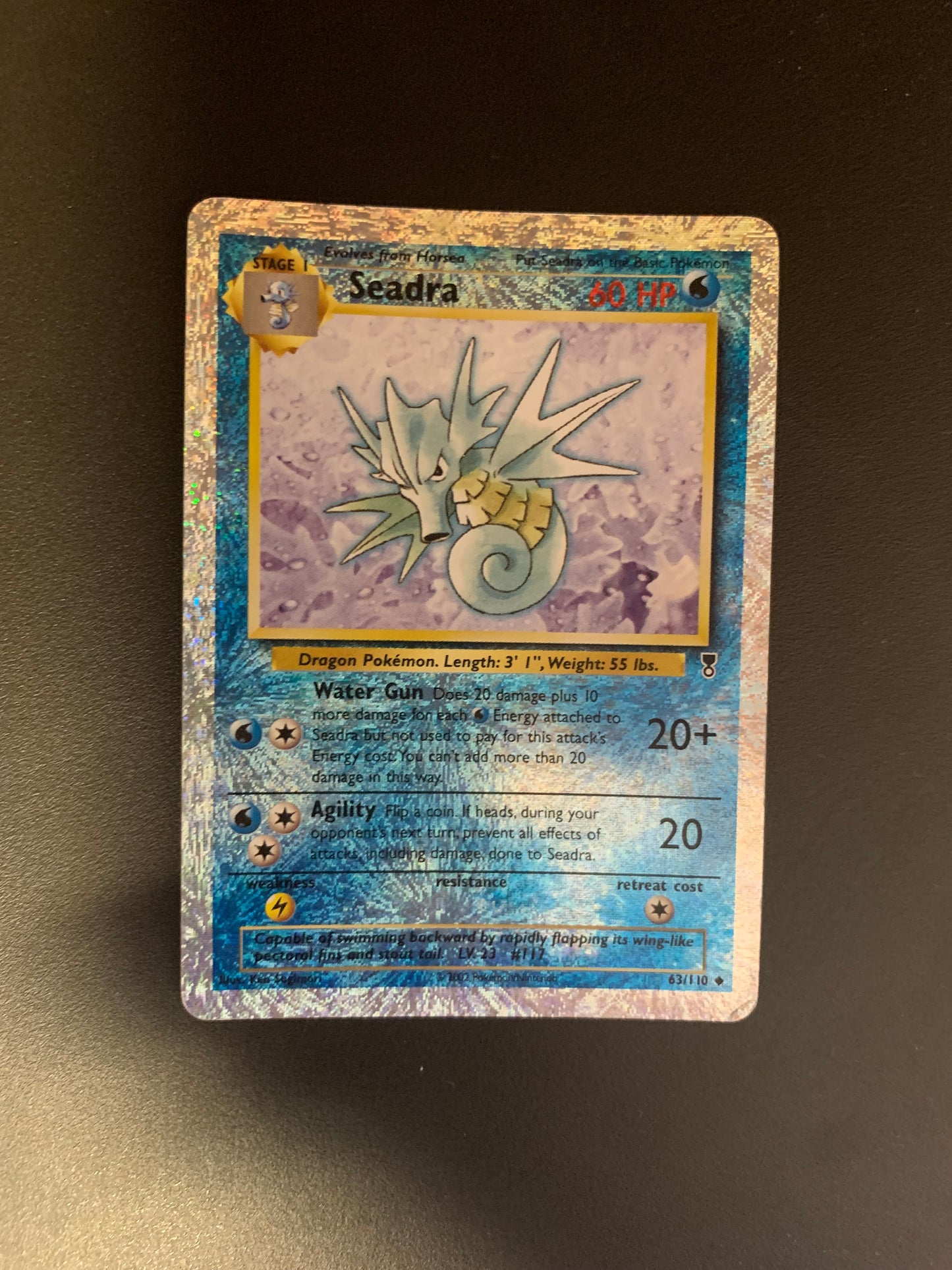 Pokemon Karte Legendary Collection Seadra 63/110 Englisch