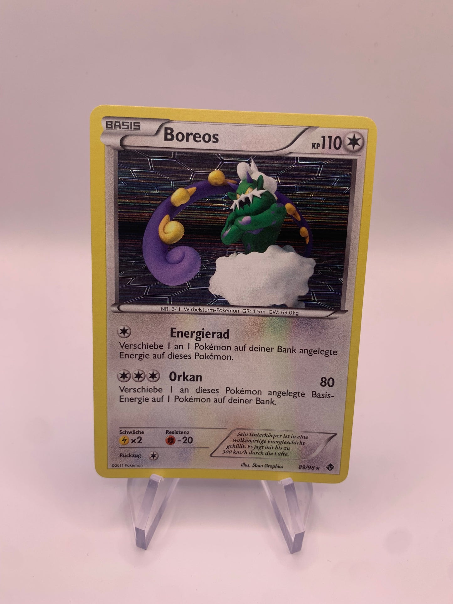 Pokemon Karte Holo Boreos 89/98 Deutsch