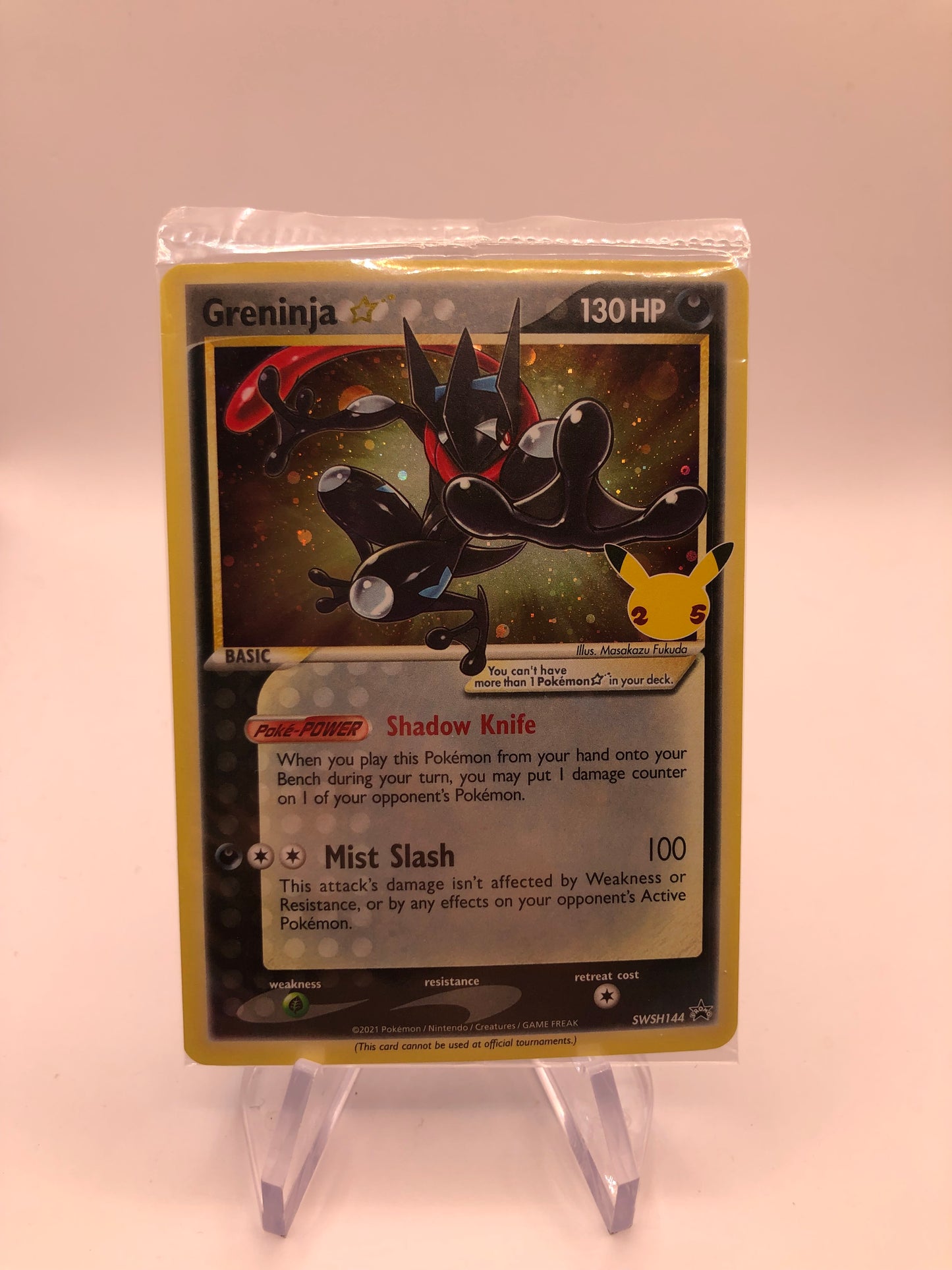 Pokemon Karte Holo Celebration Goldstar Promo Greninja SWSH144 Englisch