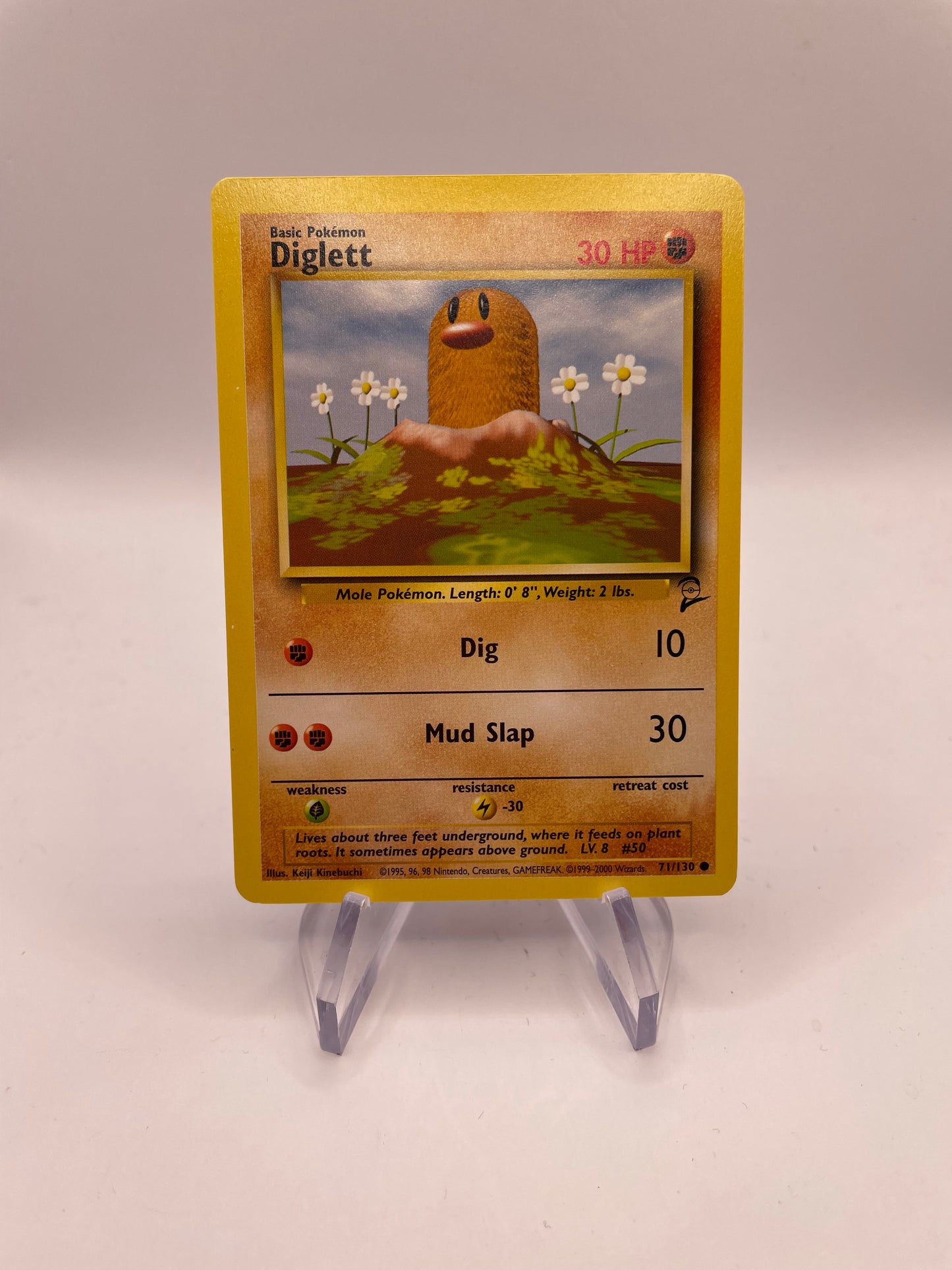 Pokemon Karte Base Set 2 Diglett 71/130 Englisch