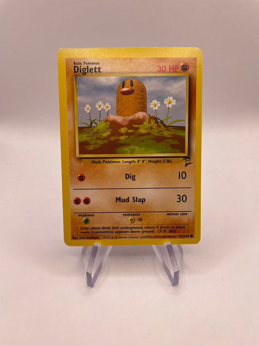 Pokemon Karte Base Set 2 Diglett 71/130 Englisch