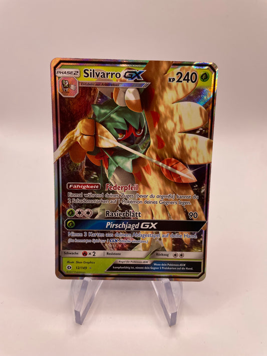 Pokemon Karte GX Silvarro 12/149 Deutsch