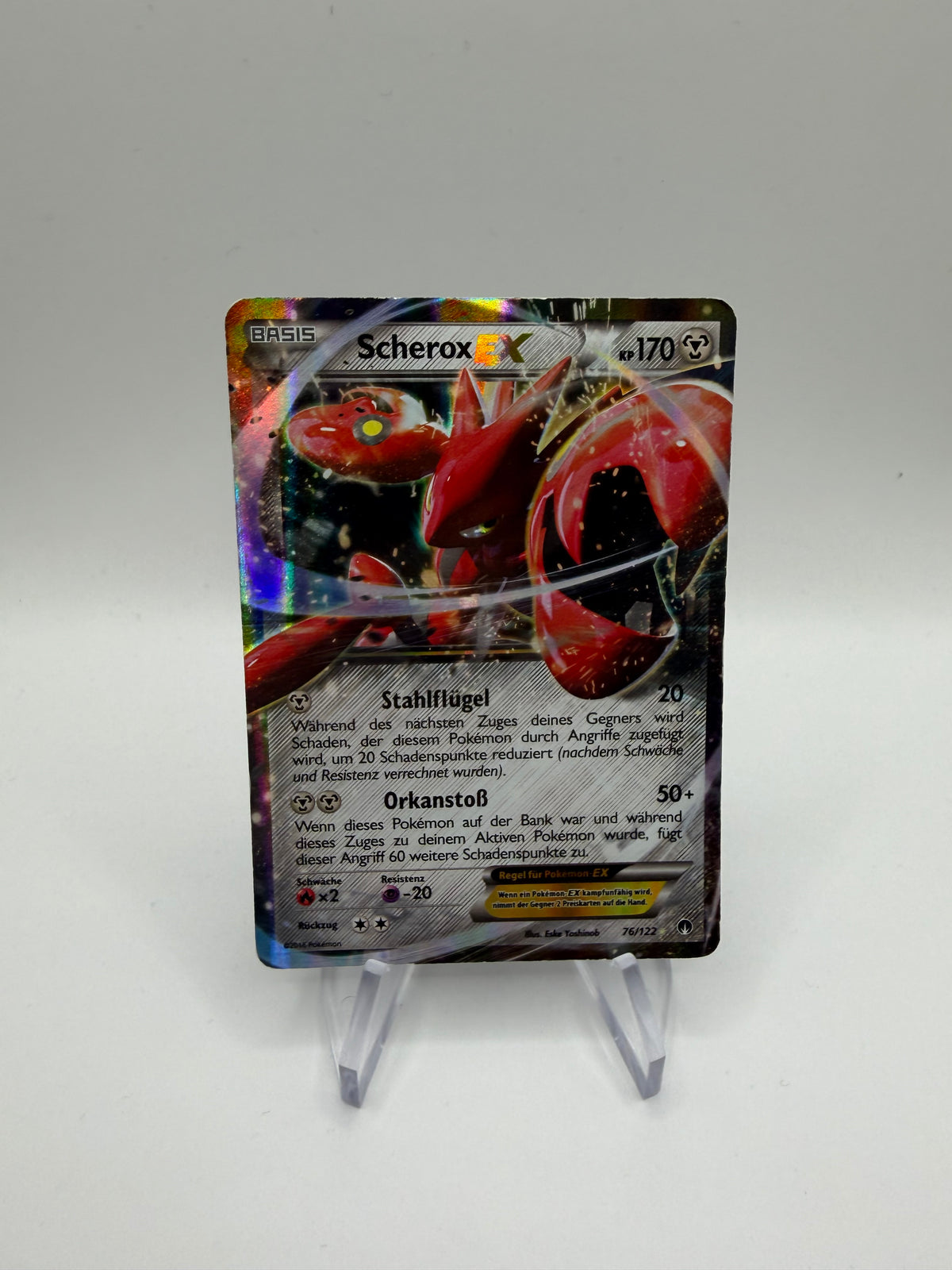 Pokemon Karte Ex Scherox 76/122 Deutsch