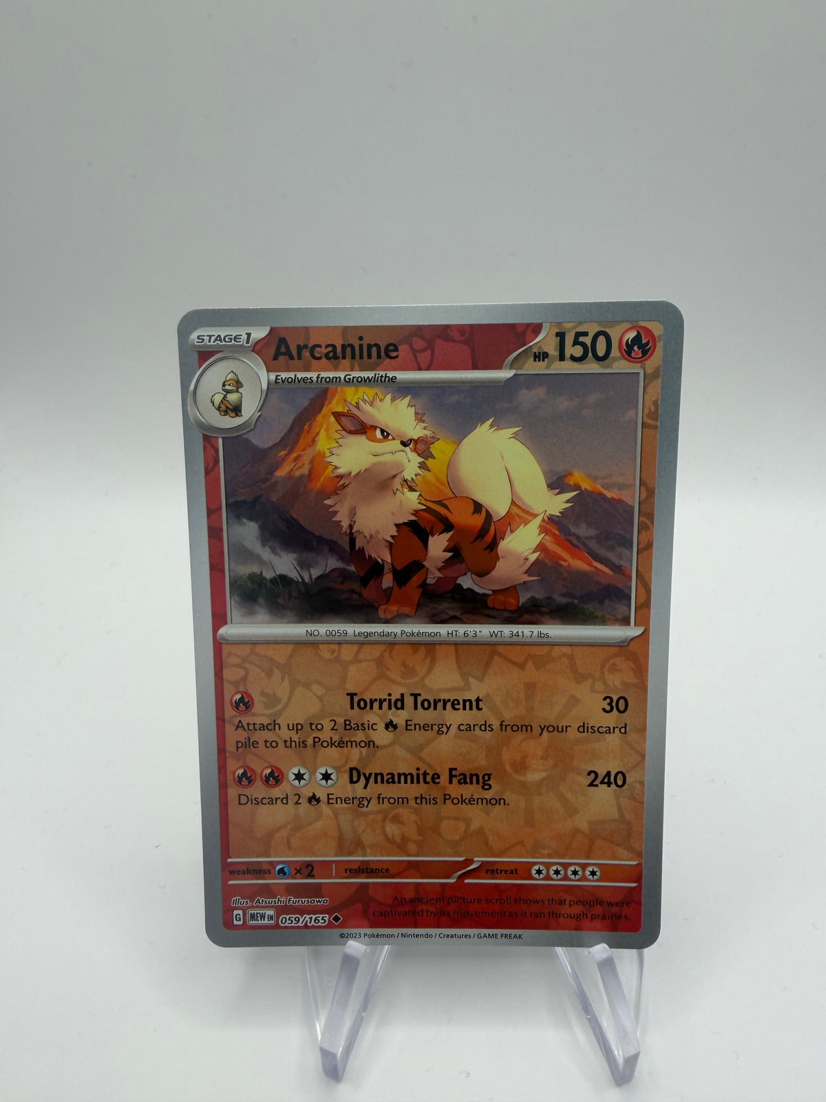 Pokemon Karte Reverse 151 Arkani 59/165 Englisch